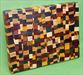 Board #931 Chaotic / Eclectic Hardwood End Grain Cutting Board 15+ x 12 x 1 1/2 - $89.99